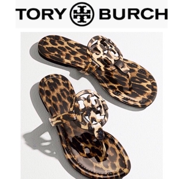 New Tory Burch Miller Leopard Sandals. - Picture 3 of 11
